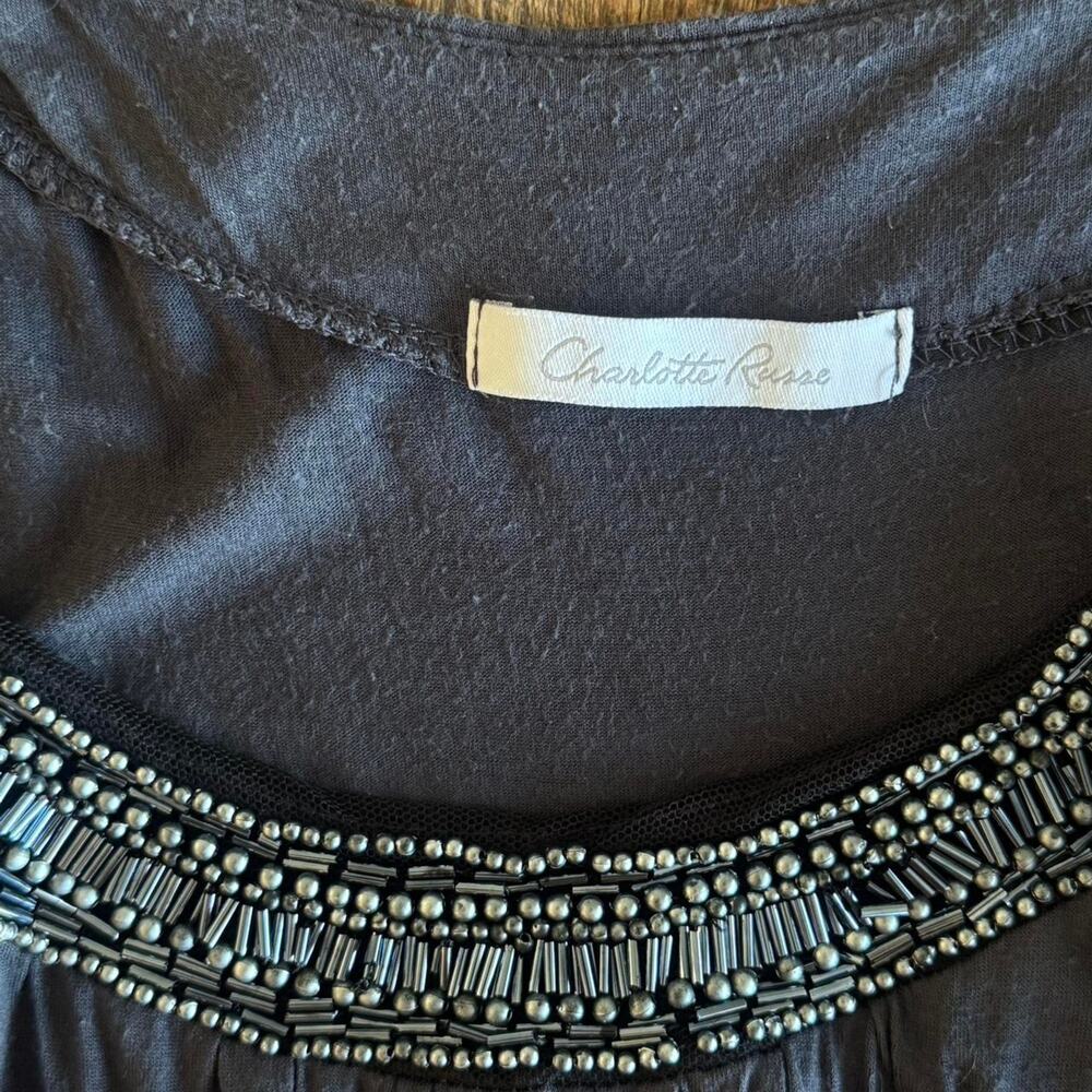 Y2k charlotte russe beaded ruched - Picture 3 of 5